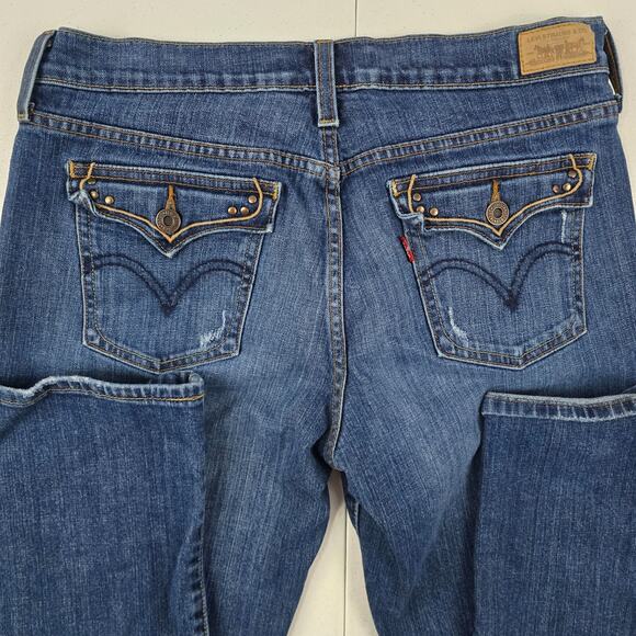 Levi's 515 boot cut jeans blue denim womens 8 M 5039 - Picture 4 of 12